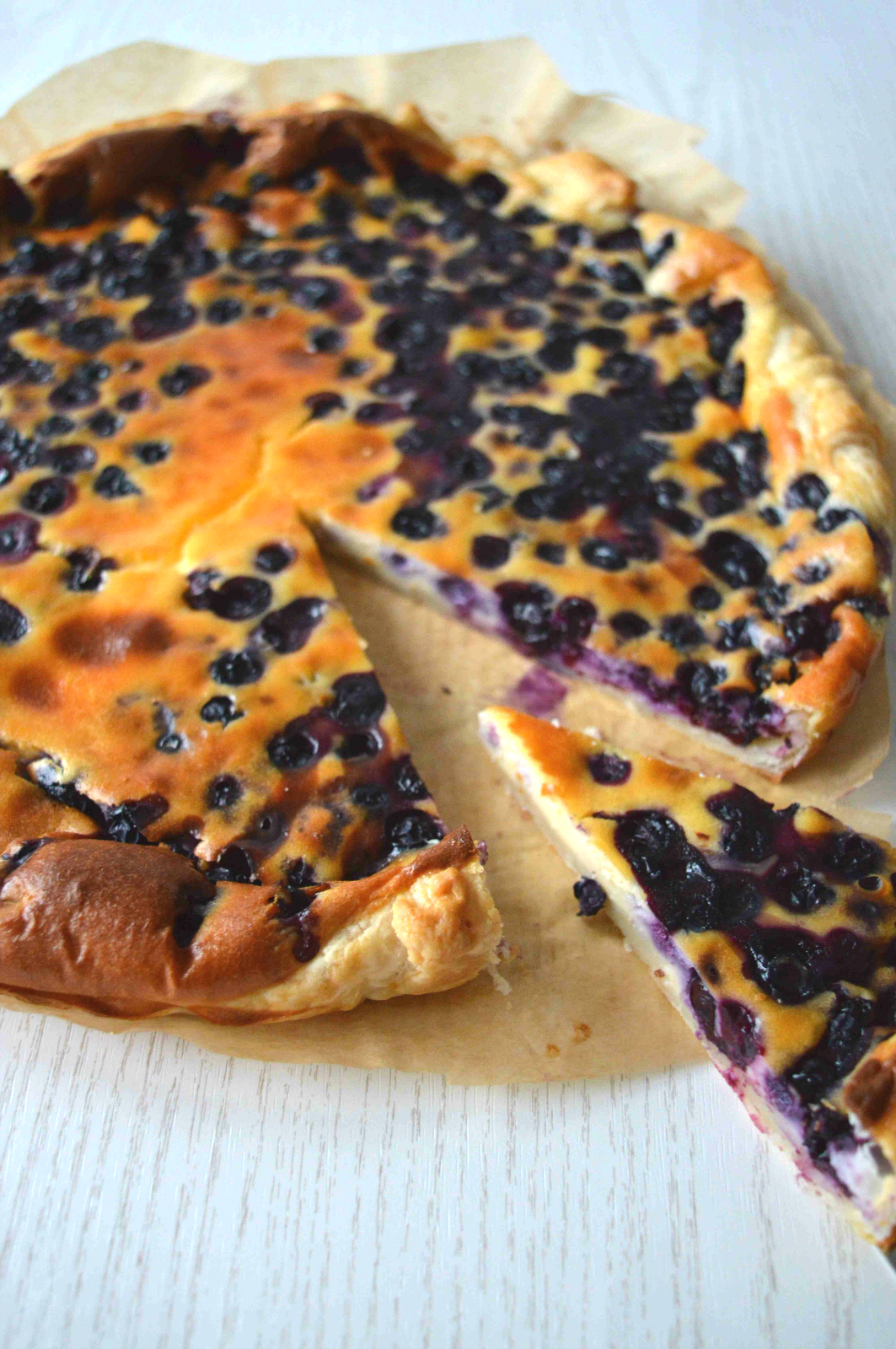 Blaubeertarte mit Schmandguss