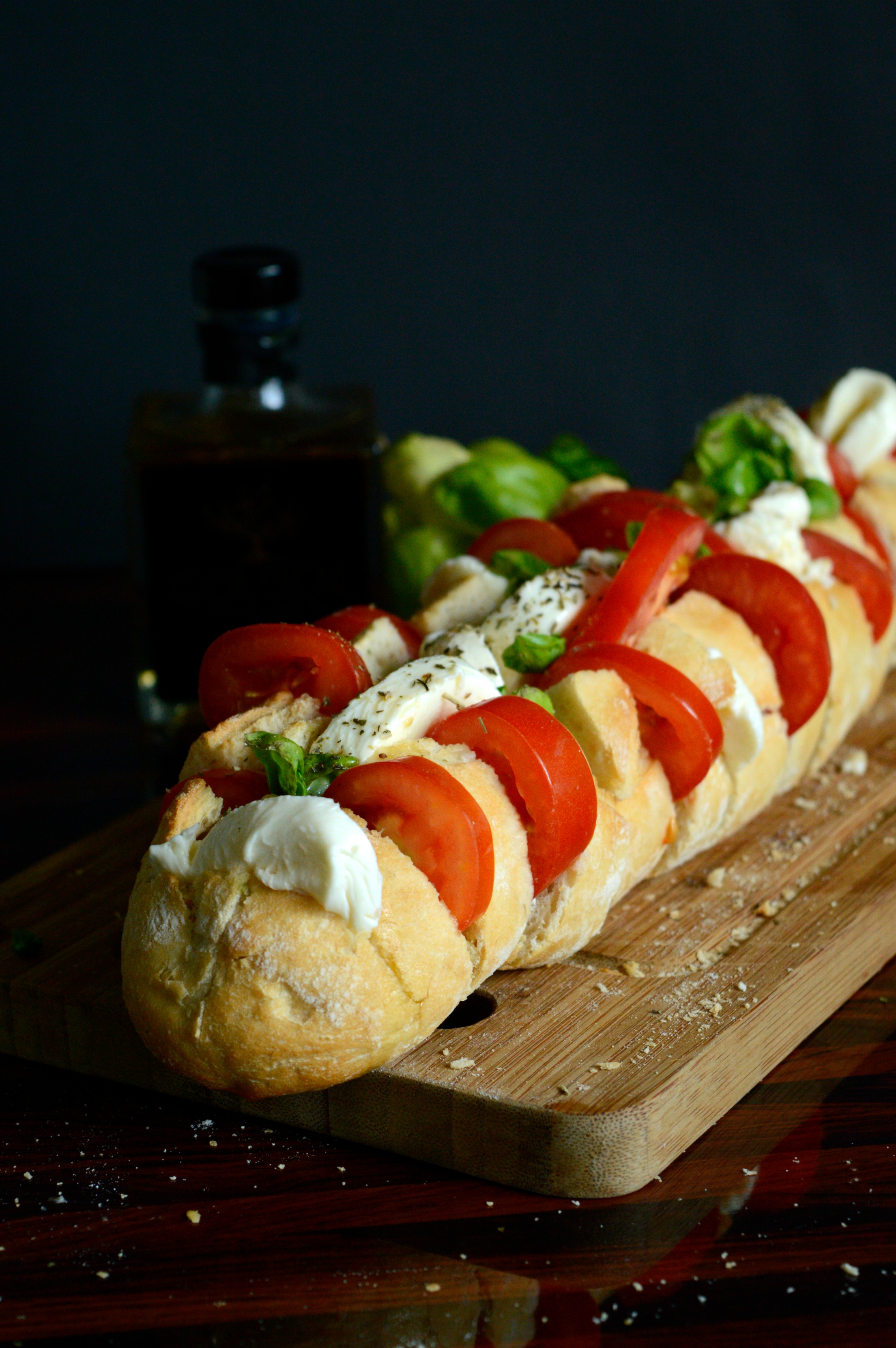 Partybrot Tomate-Mozzarella